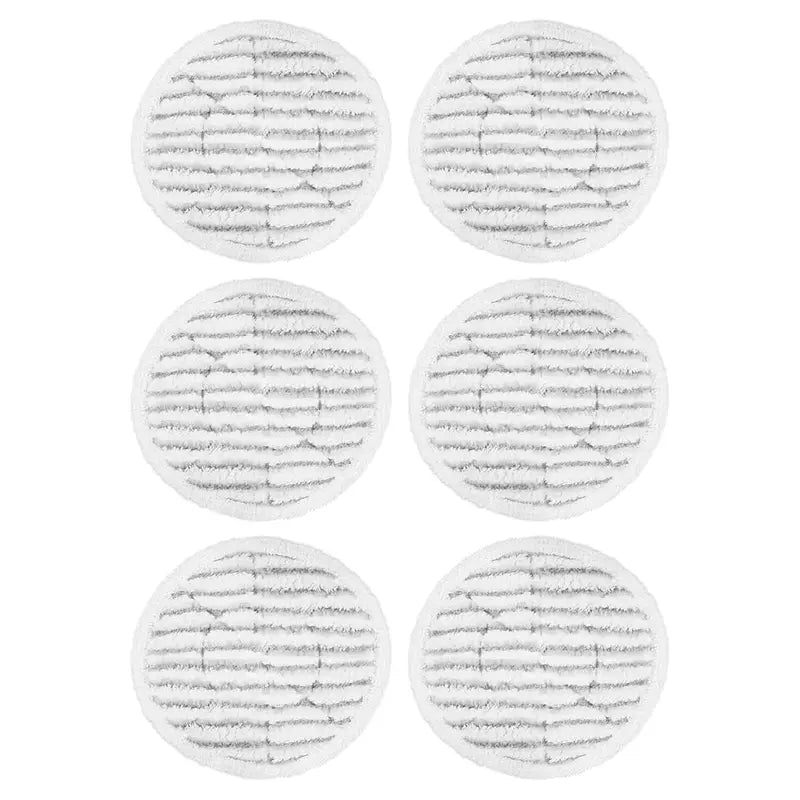 VM6 Steam Mop Replacement Pads – 6 Pack Washable Mop Pads